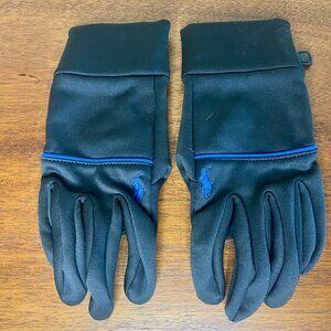 Ralph Lauren Men's Black Classic Sport Jersey Touch Gloves Sz: L/XL
